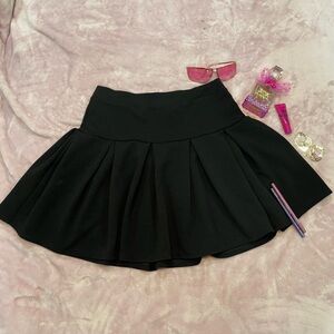 Pleated Athletic Mini Skirt